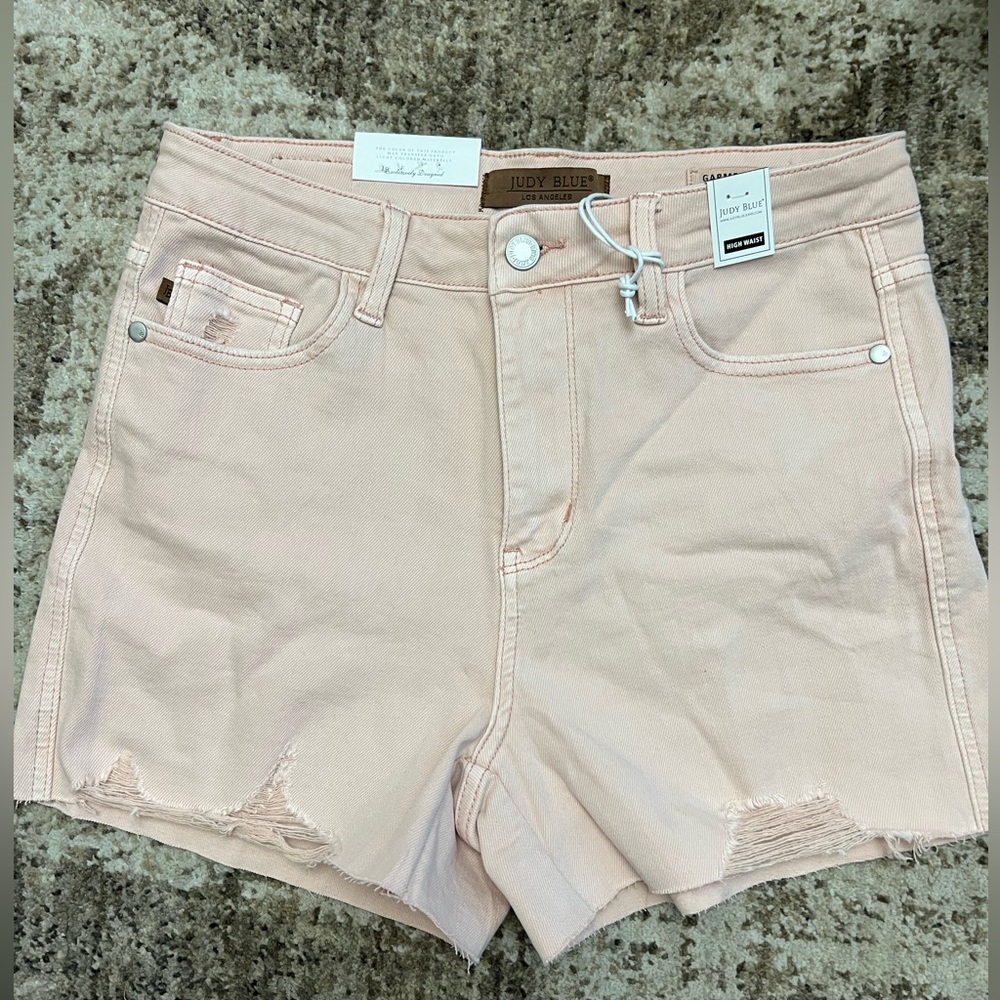 Judy blue high rise blush jean shorts